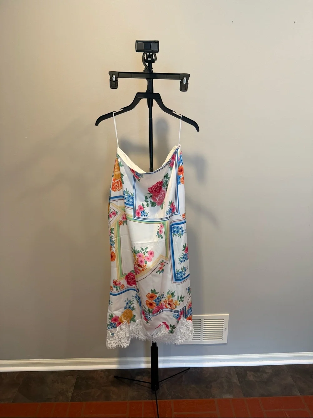 Altar'd State Cream Floral Maxi Skirt